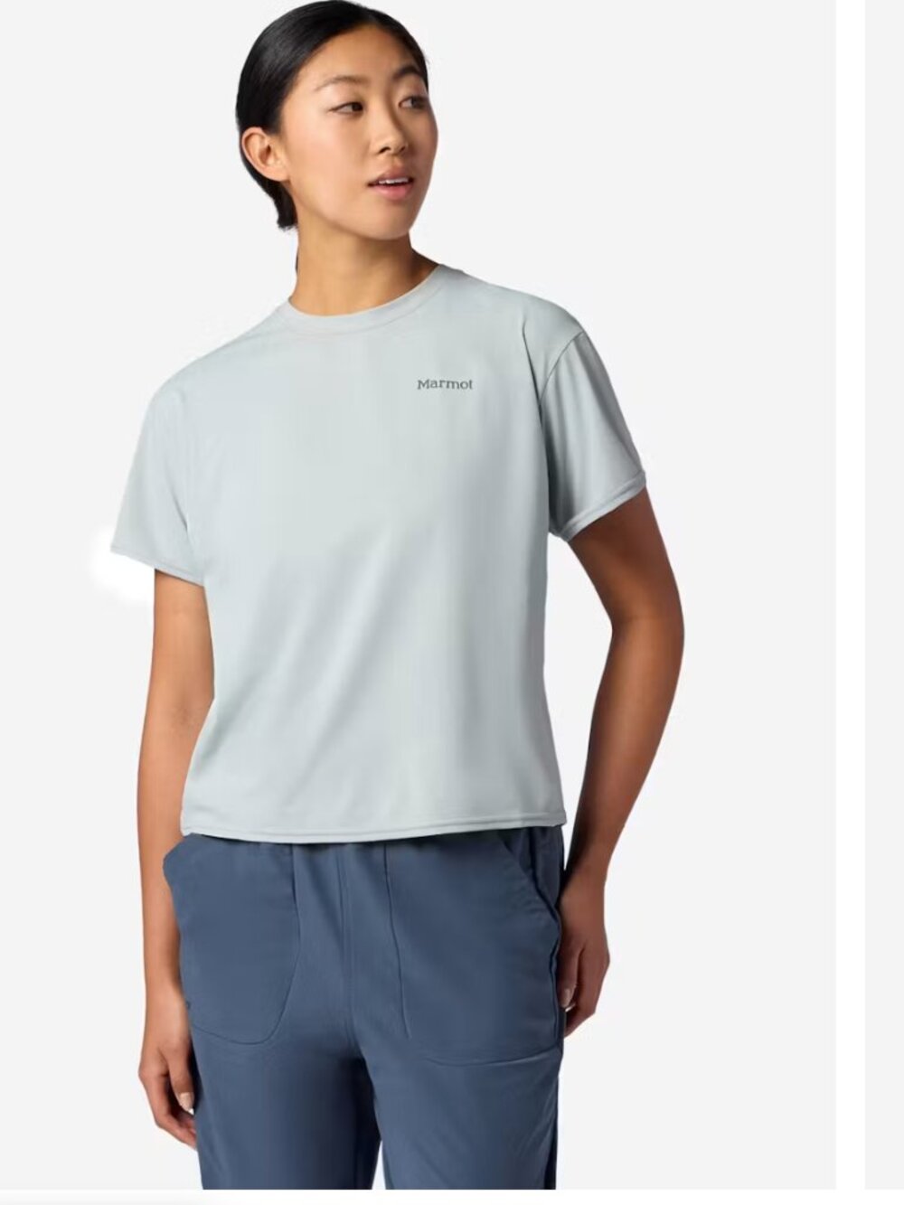 Marmot Women's Short Sleeve AirExchange Crew Neck Sun Shirt Tech Size Medium